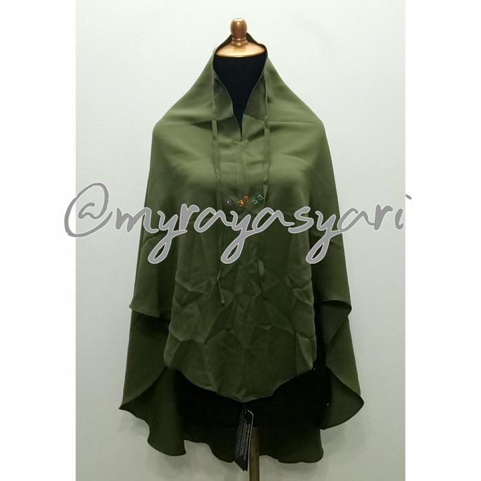 Khimar sisesa syariah pickle green