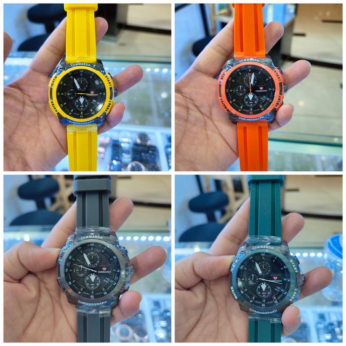JAM TANGAN PRIA COMMANDO7004/C 7004G.3 ORIGINAL