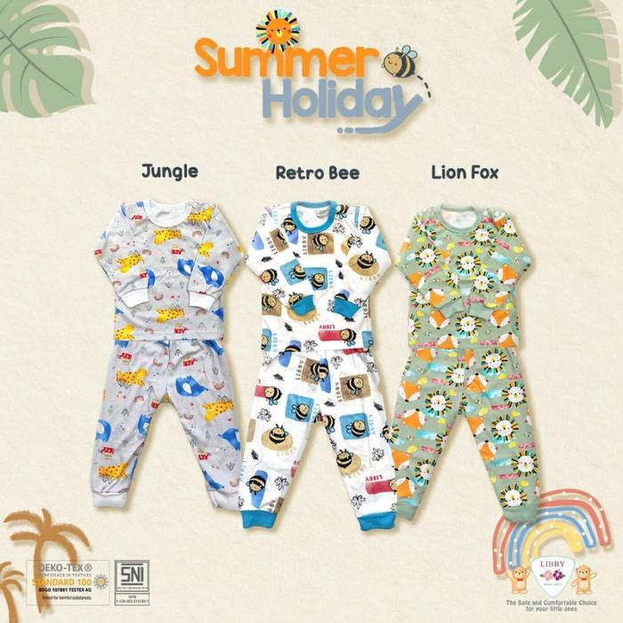 Setelan Libby Baju Tangan PANJANG Celana PANJANG (3PCS) Ukuran 2L