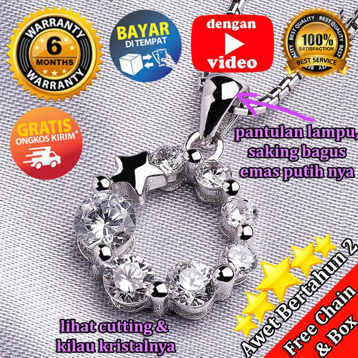 WG 420 - Kalung Perak EMAS PUTIH ASLI KOREA - Garansi 6 bulan