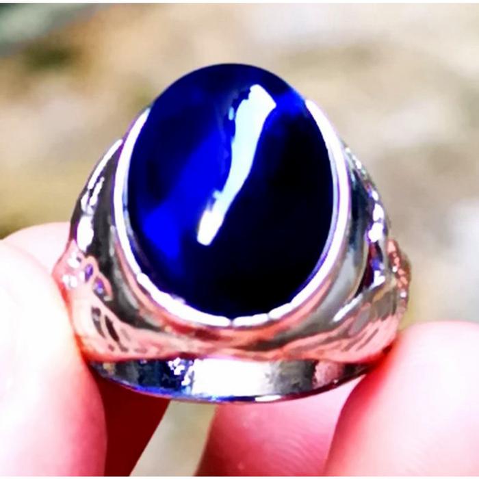 Batu cincin royal blue saphire High qiality