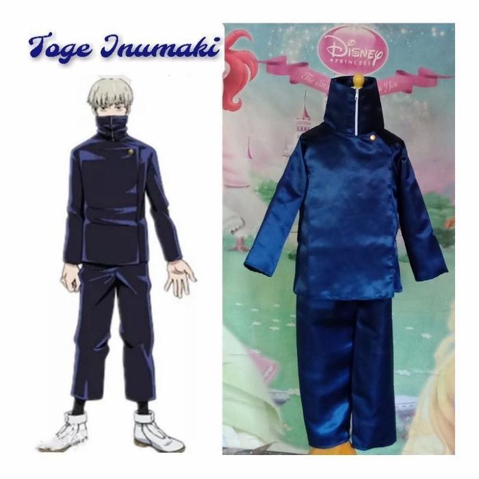 Kostum Cosplay Anime Jepang Anak Toge Inumaki Film Jujutsu Kaisen