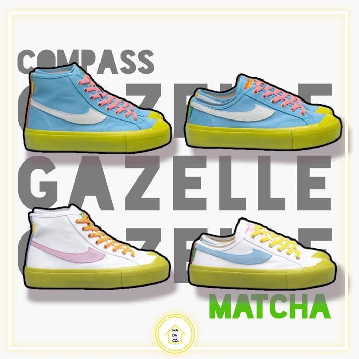 Compass Gazelle Matcha Blue | White