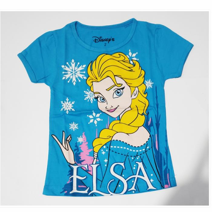 kaos anak frozen biru kaos anak elsa frozen baju elsa frozen elsa tee