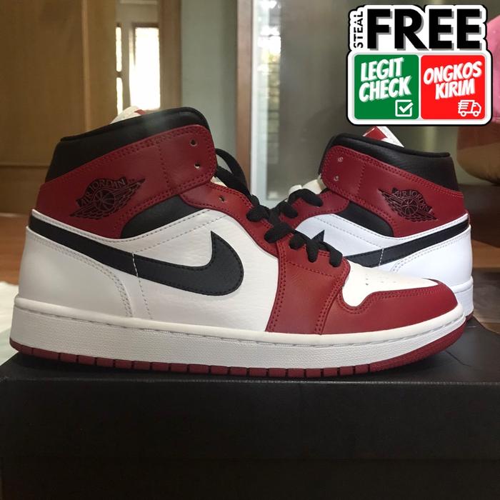 jordan 1 mid chicago white