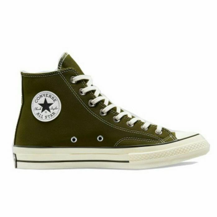 sepatu sneakers Converse Chuck 70 Hi Dark Moss art 171565C original