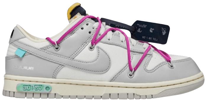 Off-White x Nike Dunk Low 'Lot 30 of 50' DM1602-122|100% Original