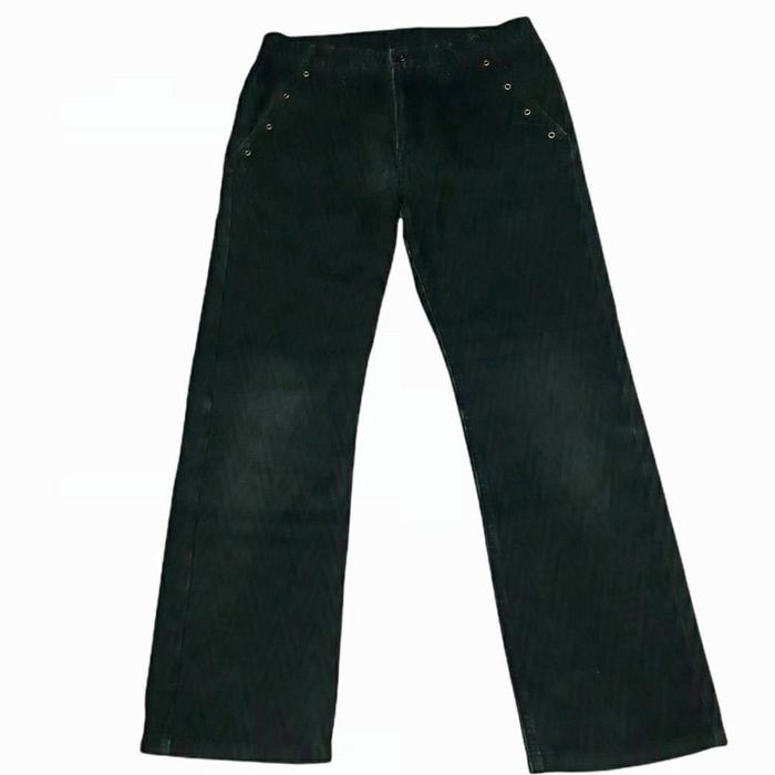 PPFM Black Striped Herringbone Green Longpants Original