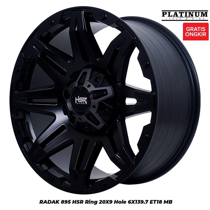 velg murah ring20 hsr RADAK lebar 9 pcd 6X139,7 ET18 SMB