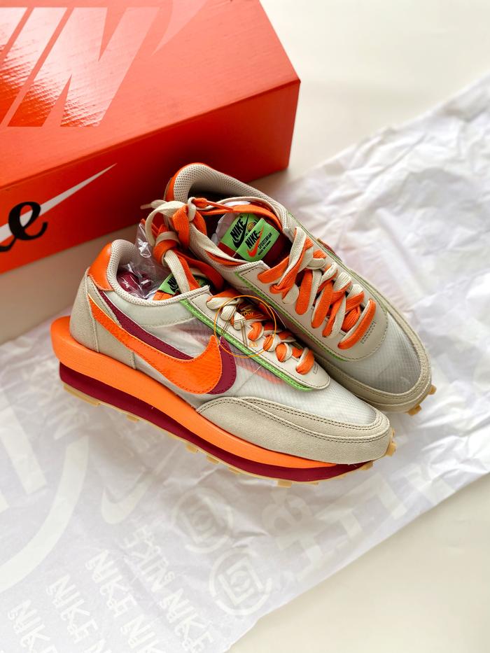 Nike Sacai Clot Ld Waffle Net Orange Blaze