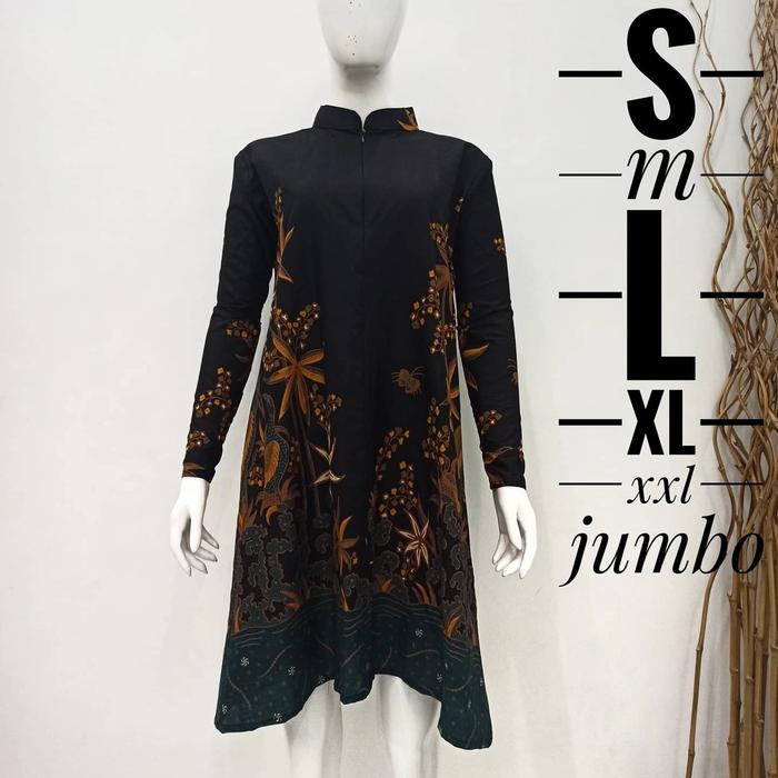 tunik batik sogan premium-tunik batik-tunik batik kekinian-tunik batik