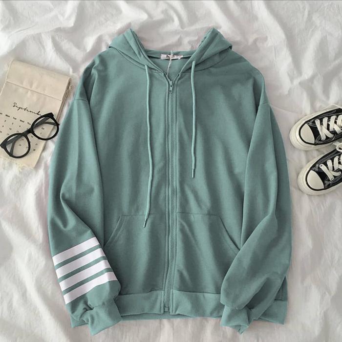 Zopy zipper hodsie sweater jaket
