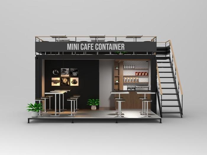 booth container / booth double deck / mni cafe