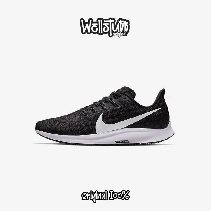 Sepatu Runing Nike Air Zoom Pegasus 36 Black White Original AQ2203-002