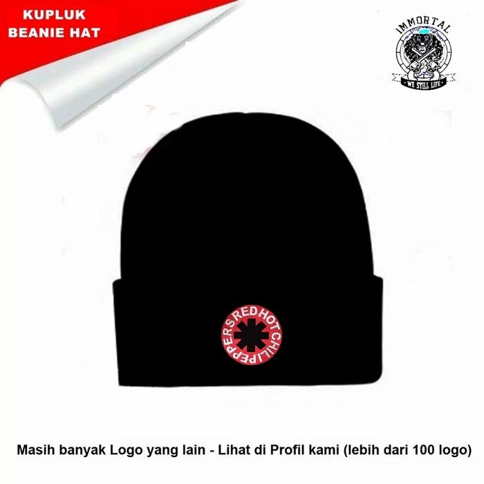 Kupluk beanie hat dewasa bordir rhcp