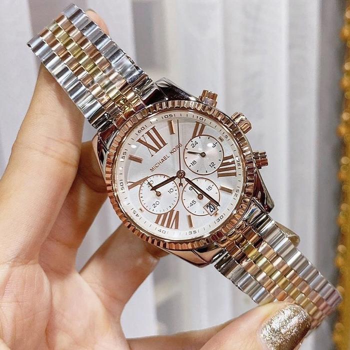 Jam Tangan Wanita Michael Kors Original MK5735 All Stainless