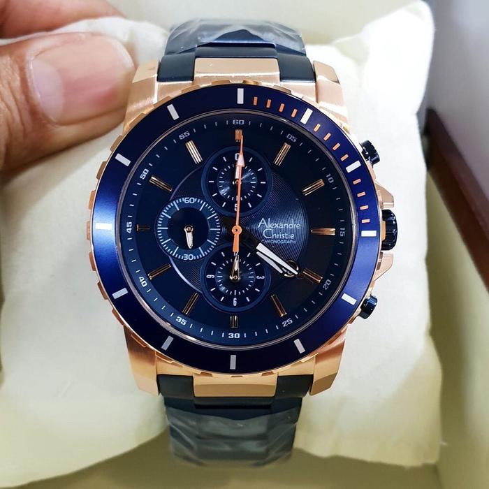 Alexandre Christie AC 6141 MC BURBU Blue Rose Gold