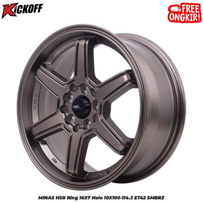 velg original desain hsr wheel tipe minas hsr ring 16 bronze