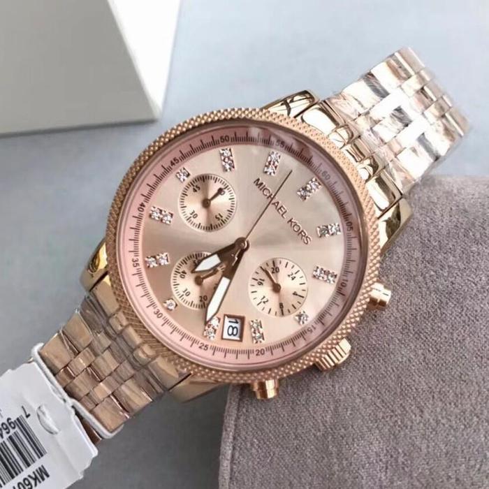 Jam Tangan wanita Michael Kors Mk 6077 Original Fullset