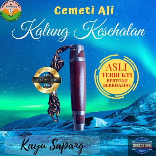 Kalung Cowok Liontin Cemeti Ali Kayu Sapang Kalimantan