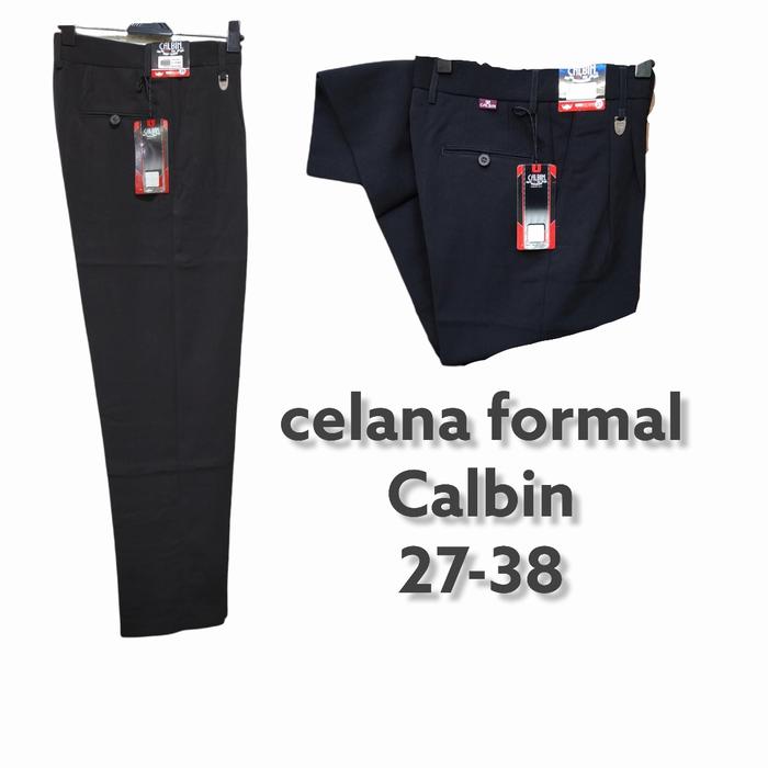 CELANA PRIA BAHAN CALBIN FORMAL , CELANA KANTOR PRIA , CALBIN TWISS