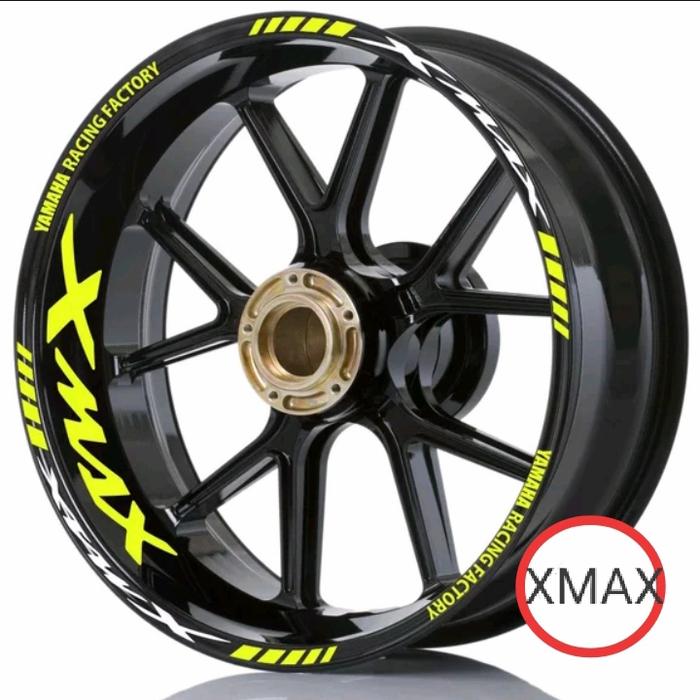 STICKER VELG XMAX CUTTING STICKER yellow 03