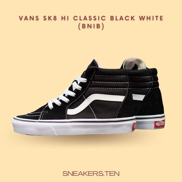Vans SK8 Hi Classic Black White Global Market Original BNIB