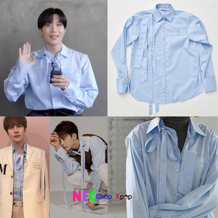 Hoshi ,Kyuhyun, Taemin Sky Detachable Shirt - Blue