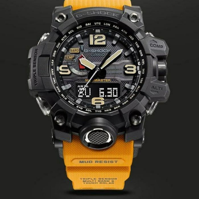 Jam Tangan Pria Merek Gshock GWG-1000-1A9 Mudmaster Yellow Original BM