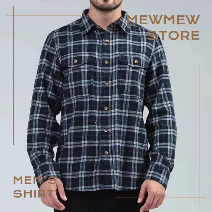Kemeja pria lengan Panjang MGEE FLANEL