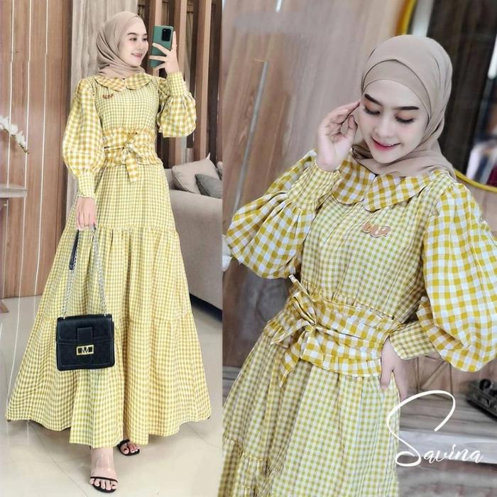 savina maxy/gamis wanita terbaru ld110cm