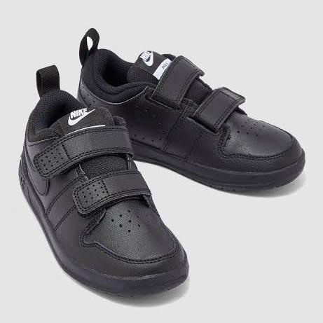 sepatu anak sekolah nike pico 5 full black original