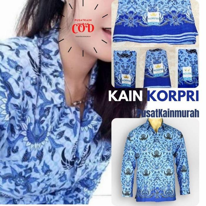 kain korpri bahan baju korpri