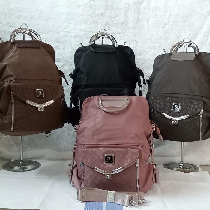 TAS RANSEL WANITA JUNFA 3IN1 BISA LEPTOP 15 INCI