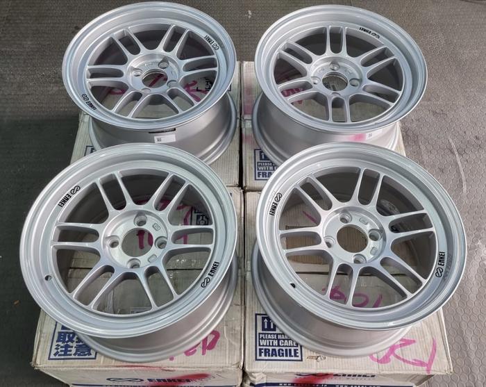 Enkei RPF1 RS (Silver) [15 x 8 +28 - 15 x 8 +28 / 4 x 100] / Velg Original Made in Japan