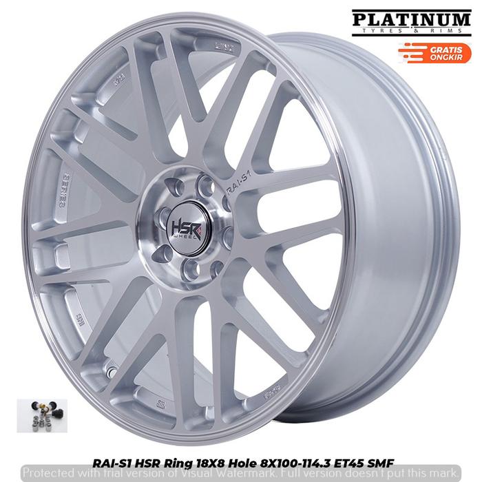 VELG MOBIL JAZZ,YARIS,HONDA CITY,COROLLA DLL HSR RAI-S1 RING 18
