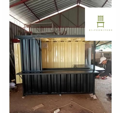 booth semi container / booth custom container / stand cafe