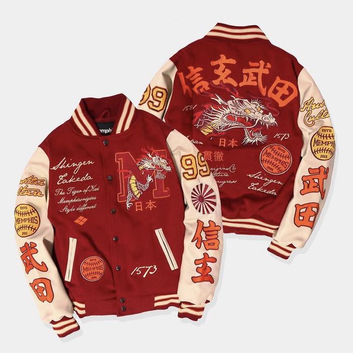 VARSITY JACKET MEMPHIS ORIGINS TAKEDA MAROON ORIGINALS