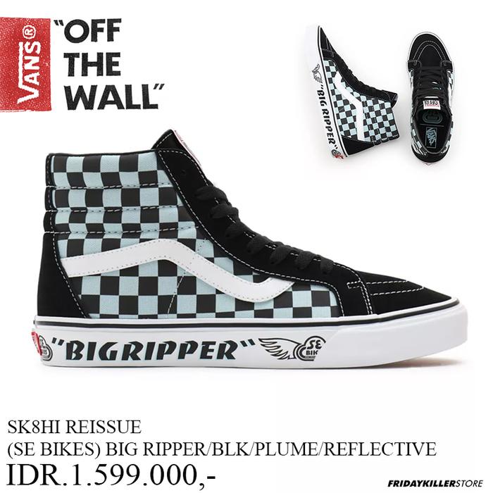 SEPATU VANS OFF THE WALL | SK8 HI REISSUE SE BIKES BIG RIPPER BLK