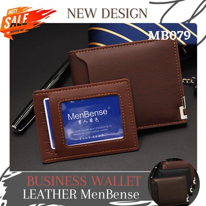 MB079 - DOMPET LIPAT PENDEK KULIT KARTU PRIA WANITA PREMIUM IMPORT