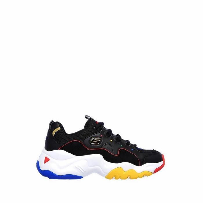 Skechers D'lites 3.0 - Menlo Park Women's Sneakers Shoes - BLACK/MULTI