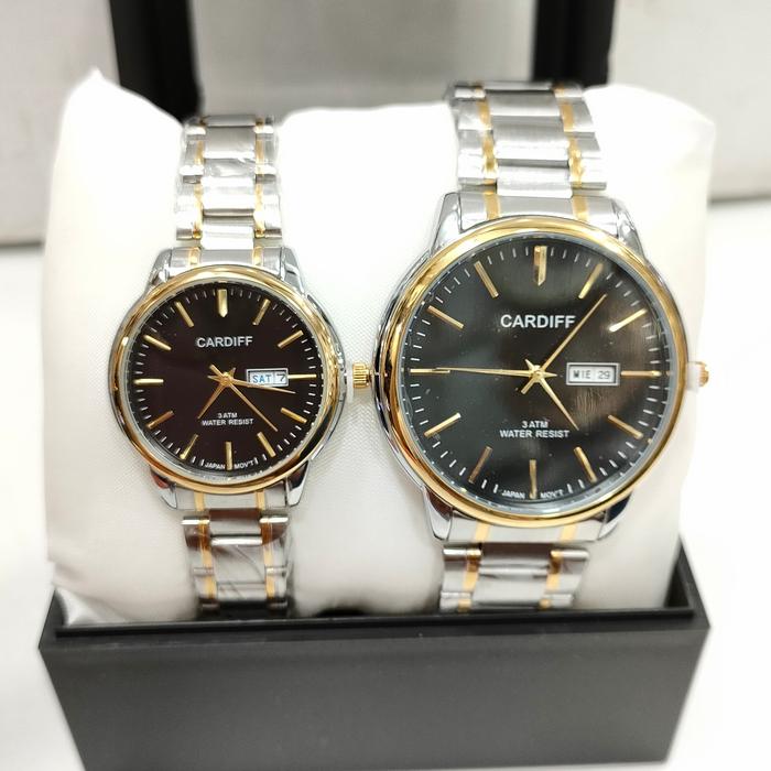 jam tangan couple / pasangan Cardiff BS