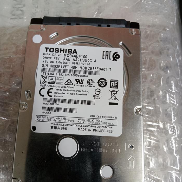 Hardsik laptop tosihba 1TB