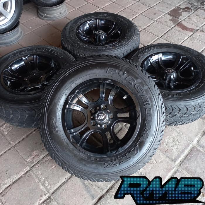 VELG MOBIL BEKAS WORK RING 15 PCD 5X114 + BAN AT 235/70 R15 SECOND