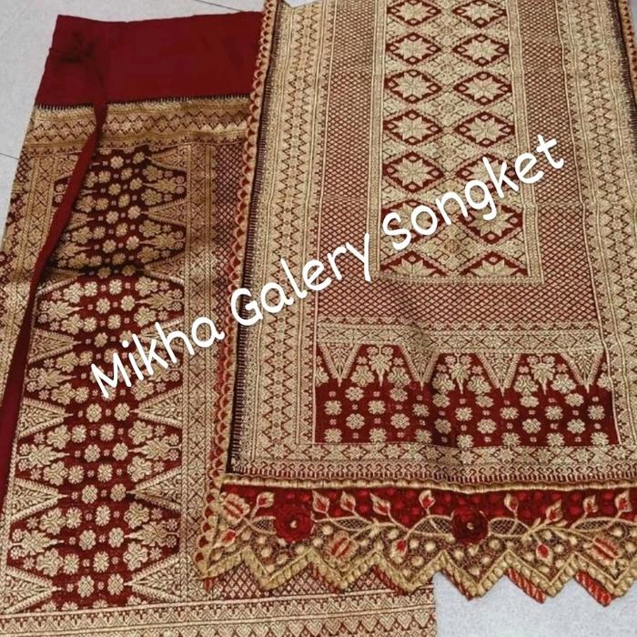 Upah Jahit Furing Songket Palembang +Bordir Gorga Songket Palembang