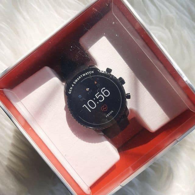 fossil smartwatch gen 4 BQD1000 HR black silicone