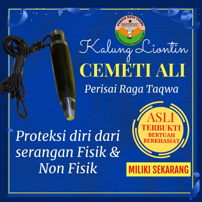 Kalung Pria Liontin Cemeti Ali Kayu Sahang Kalimantan Selatan