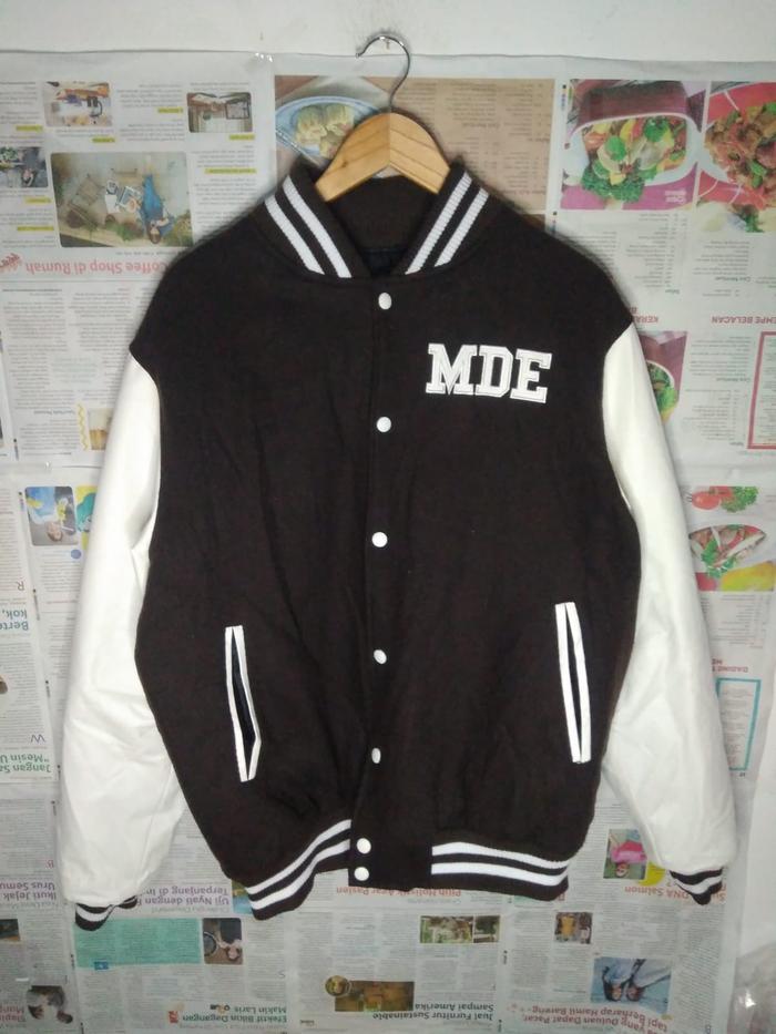 Jaket Varsity Leather Kangon University " Design Mesin " Original