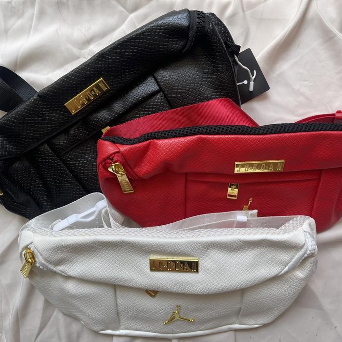 WAISTBAG AIR JORDAN REGAL SNAKE SKIN LEATHER / TAS PINGGANG JORDAN KUL