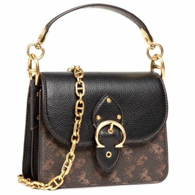 TAS COACH BEAT 18x16x7 Truffle BLACK WITH 3 STRAPS